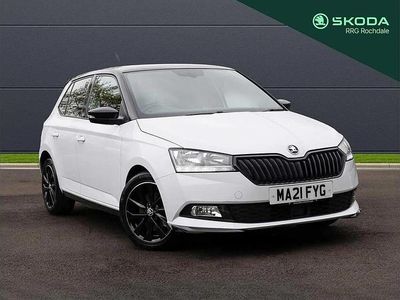 Used Skoda Fabia Monte Carlo 94 HP (69 kW) 2021 Moon white metallic black magic pearl effect Hatchback