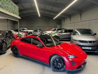 Used Porsche Taycan Performance Package 439 kW (598 HP) 2022 Red Sedan