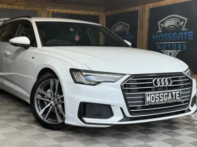 Begagnad Audi A6 S-Line 2018 Vit Kombi