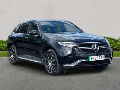 Used Mercedes EQC400 AMG line 300 kW (408 HP) 2019 Black SUV