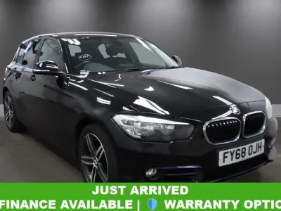 Used BMW 118 Sport Line 136 HP (100 kW) 2018 Black Hatchback