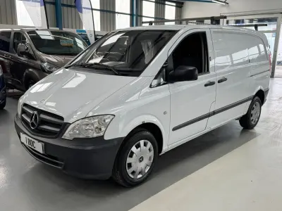 Begagnad Mercedes Vito 2014 Vit Van