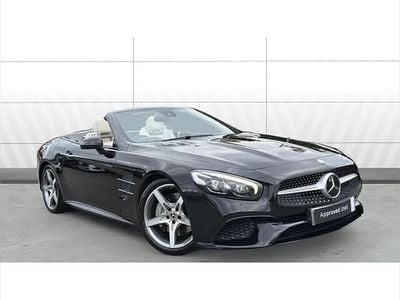 Used Mercedes SL400 AMG line 367 HP (269 kW) 2017 Black Cabriolet