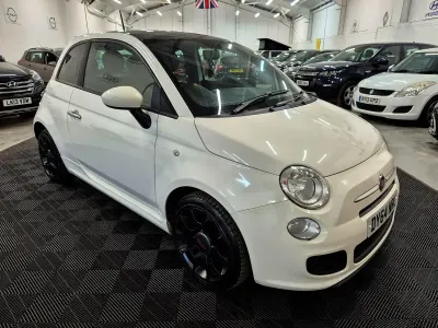 Used Fiat 500 S 69 HP (50 kW) 2015 White Hatchback