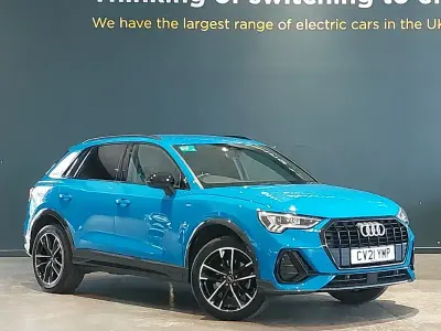 Used Audi Q3 Black Edition 150 HP (110 kW) 2021 Blue SUV