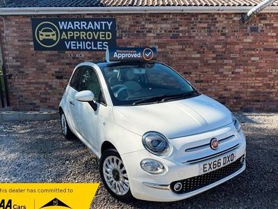 Used Fiat 500 Lounge 69 HP (50 kW) 2016 White Hatchback