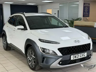 Usado Hyundai Kona Premium 2021 Blanco SUV