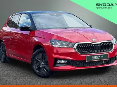 Used Skoda Fabia Design Edition 113 HP (83 kW) 2026 Velvet red metallic black magic pearl effect Hatchback