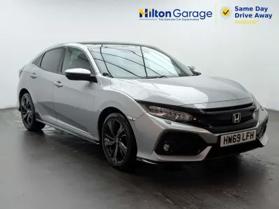 Używany Honda Civic Sport Plus 182 KM (133 kW) 2019 Srebrny Hatchback