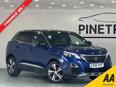Used Peugeot 3008 GT-line 130 HP (95 kW) 2018 Blue SUV