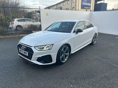 Begagnad Audi A4 Black Edition 150 HK (110 kW) 2020 Vit Sedan