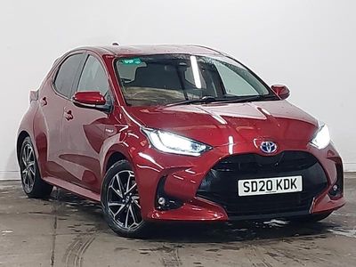 Used Toyota Yaris Hybrid Design 116 HP (85 kW) 2020 Red Hatchback