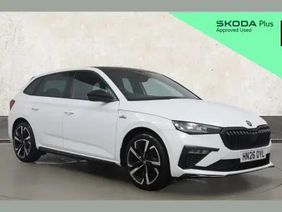 New Skoda Scala Monte Carlo 150 HP (110 kW) 2026 White Hatchback