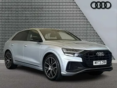 Used Audi Q8 Black Edition 340 HP (250 kW) 2023 Silver SUV