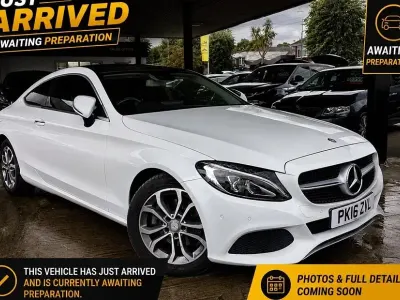 Used Mercedes C220 Premium Plus 170 HP (125 kW) 2016 White Coupe