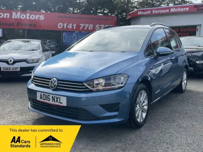 Used VW Golf Sportsvan SE 110 HP (80 kW) 2016 Blue MPV
