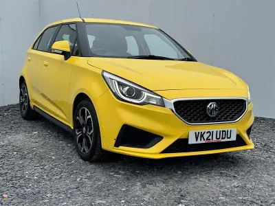 Used MG MG3 Excite 106 HP (77 kW) 2021 Yellow Hatchback