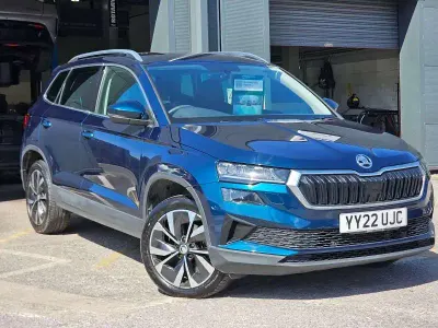 Used Skoda Karoq SE L 110 HP (80 kW) 2022 Blue SUV