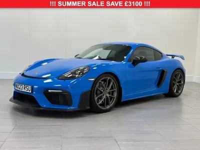 Used Porsche 718 Cayman 420 HP (308 kW) 2022 Blue Coupe