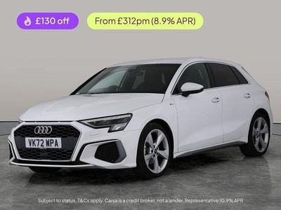 White Used 2022 Audi A3 Sportback S-Line Hatchback | £21,229 (Fair price)