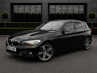 Used BMW 118 Sport Line 136 HP (100 kW) 2017 Black Hatchback