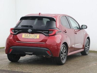 Used Toyota Yaris Hybrid Design 2021 Red Hatchback