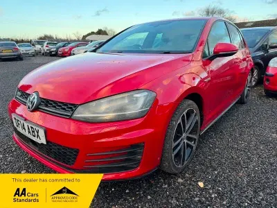 Used VW Golf VII GTD 150 HP (110 kW) 2014 Red Hatchback