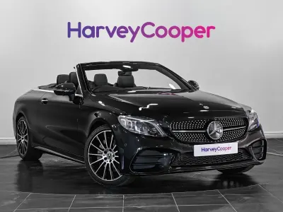 Used Mercedes C300 AMG line 258 HP (189 kW) 2023 Black Cabriolet