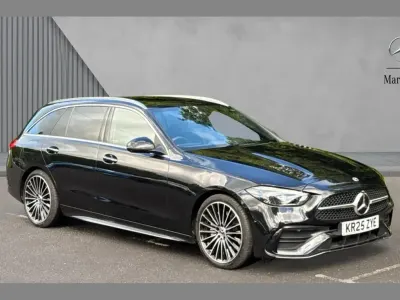 Used Mercedes C200 AMG Line Premium Plus 200 HP (147 kW) 2025 Black Estate