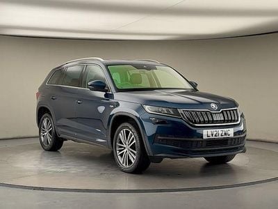 Lava blue metallic/lava blue metallic Used 2021 Skoda Kodiaq LAURIN & KLEMENT SUV | £27,200 (Fair price)