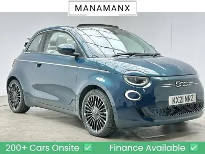 Used Fiat 500e La Prima 86 kW (118 HP) 2021 Green Cabriolet