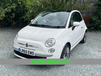 Used Fiat 500 Lounge 69 HP (50 kW) 2015 White Hatchback