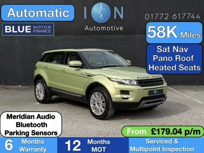 Used Land Rover Range Rover evoque Prestige 187 HP (137 kW) 2012 Green SUV