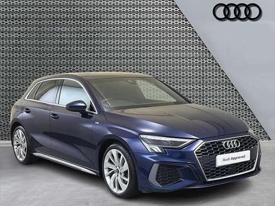 Used Audi A3 S-Line 150 HP (110 kW) 2022 Blue Sedan
