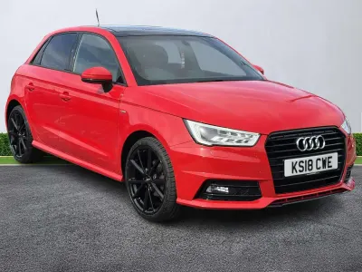 Used Audi A1 Black Edition 95 HP (69 kW) 2018 Red Hatchback