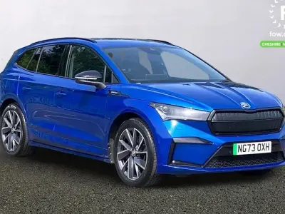Used Skoda Enyaq iV SportlinePlus 210 kW (286 HP) 2023 Blue SUV