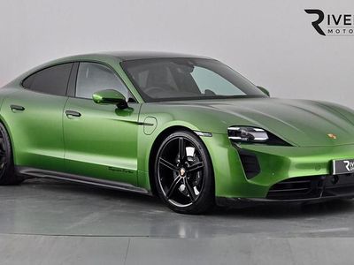 Mamba green Used 2022 Porsche Taycan Performance Package Sedan | £65,695 (Expensive)
