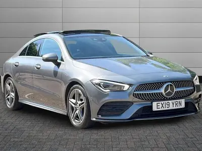 Used Mercedes CLA220 AMG Line Premium Plus 190 HP (139 kW) 2019 Mountain grey Sedan