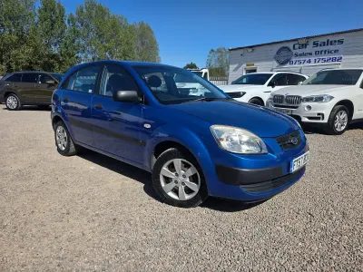 Used Kia Rio 97 HP (71 kW) 2008 Blue Hatchback