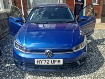 Used VW Polo R-line 95 HP (69 kW) 2022 Blue Hatchback