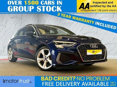 Used Audi A3 Sportback S-Line 150 HP (110 kW) 2023 Blue Hatchback