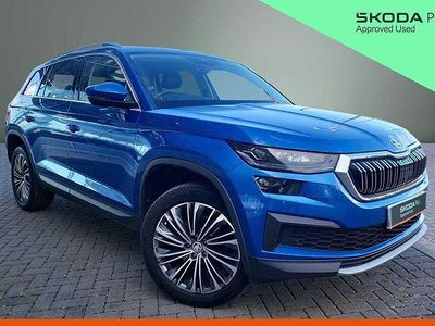 Used Skoda Kodiaq SE L Executive 110 HP (80 kW) 2023 Race blue metallic SUV