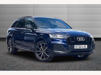Used Audi Q7 Black Edition 286 HP (210 kW) 2022 Navarra blue SUV