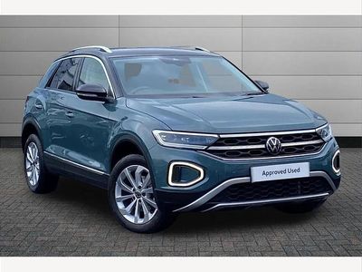 Petrol blue Used 2023 VW T-Roc Style SUV | £20,595 (Fair price)