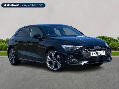 Used Audi A3 Sportback Black Edition 150 HP (110 kW) 2026 Black Hatchback