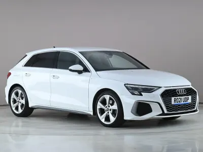 Used Audi A3 Sportback S-Line 2021 White Hatchback