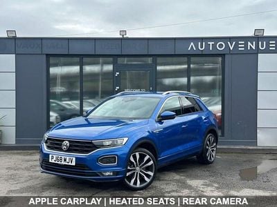Used VW T-Roc R-line 150 HP (110 kW) 2018 Blue SUV