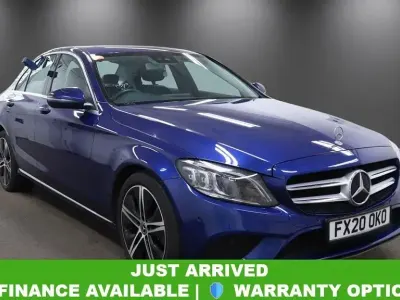 Used Mercedes C200 Premium 2020 Blue Sedan