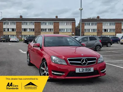 Used Mercedes C220 Sport Edition 170 HP (125 kW) 2014 Red Coupe