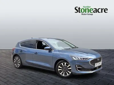 Used Ford Focus Titanium 125 HP (91 kW) 2022 Blue Hatchback